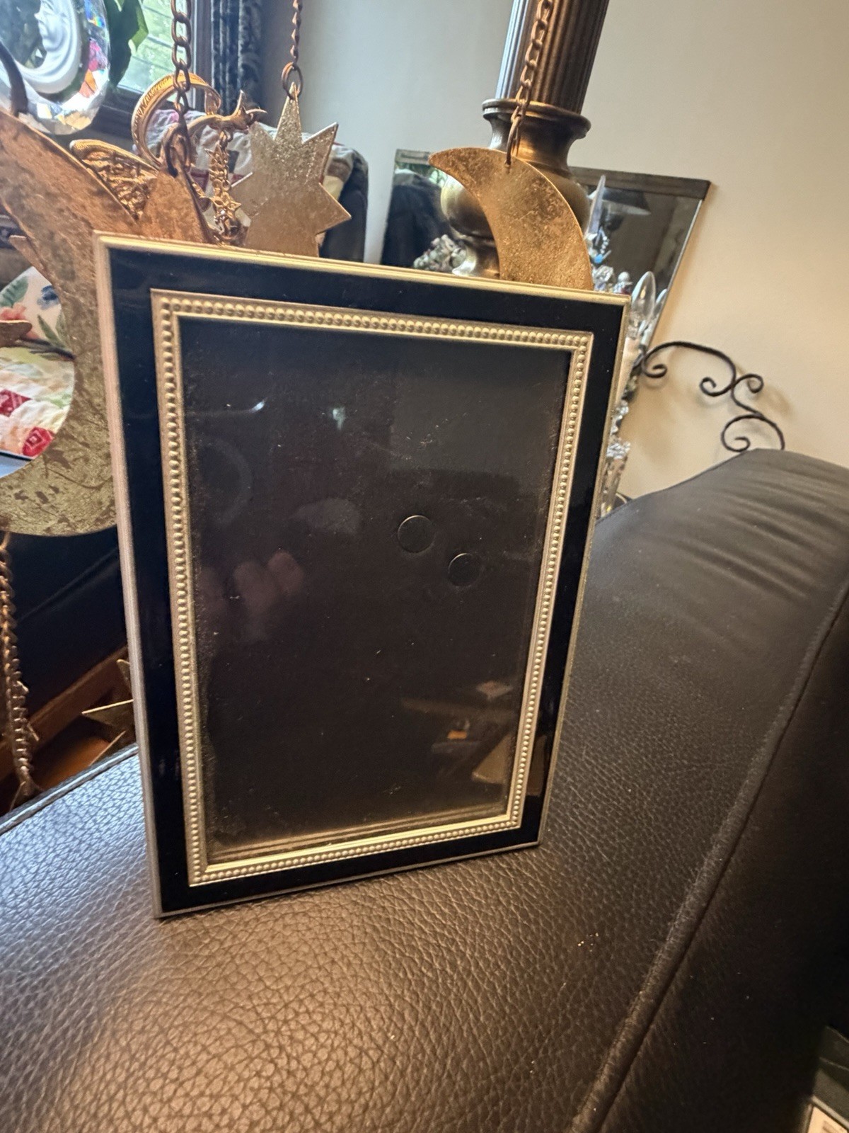 Vintage CONNOISSEUR Enameled Metal Silver Tone Frame Vintage CONNOISSEUR Enameled Metal Silver Tone Frame