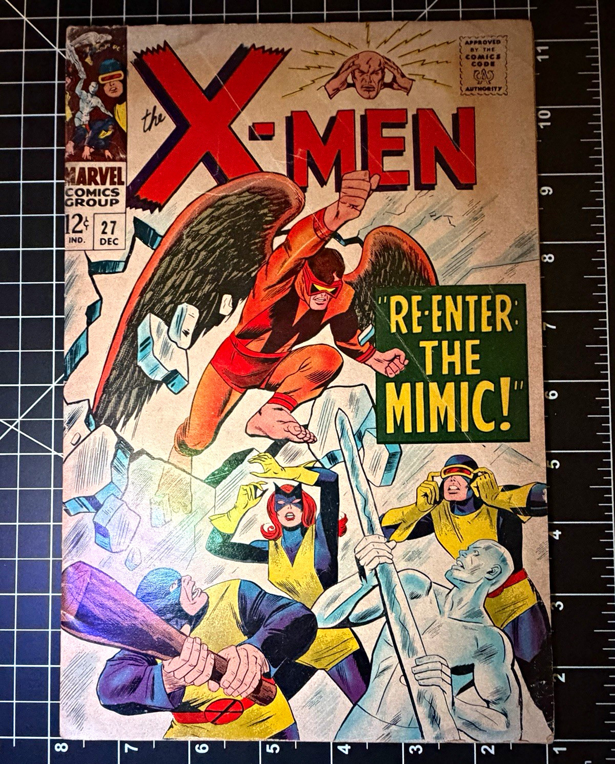 Marvel Comics The X-Men #27 Dec 1967 Re-enter: The Mimic Neal Adams Marvel Comics The X-Men #27 Dec 1967 Re-enter: The Mimic Neal Adams