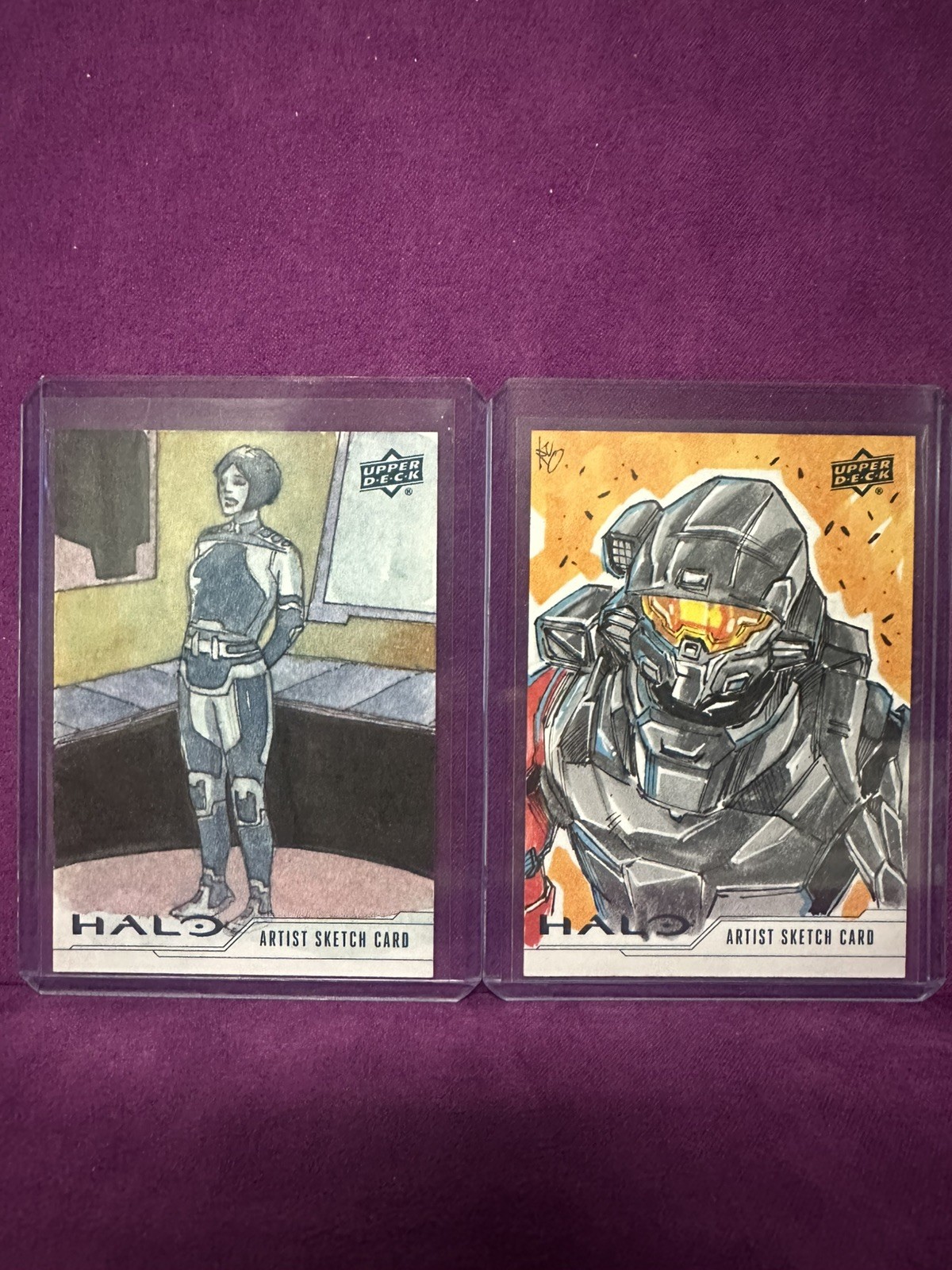 2024 Upper Deck Halo Legacy Collection Sketch Card The Weapon & Spartan 1/1 2024 Upper Deck Halo Legacy Collection Sketch Card The Weapon & Spartan 1/1