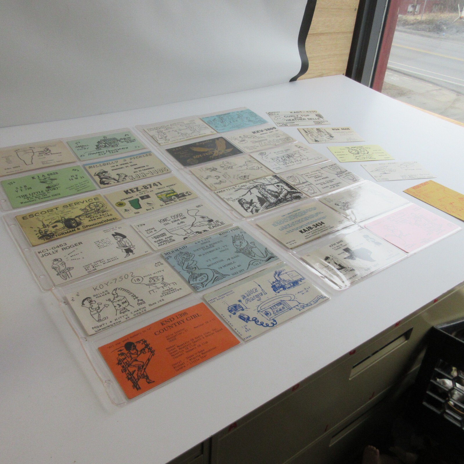VTG Lot of 53 QSL SQL Cards Postcards Ham Tube Radio Mostly Vermont History