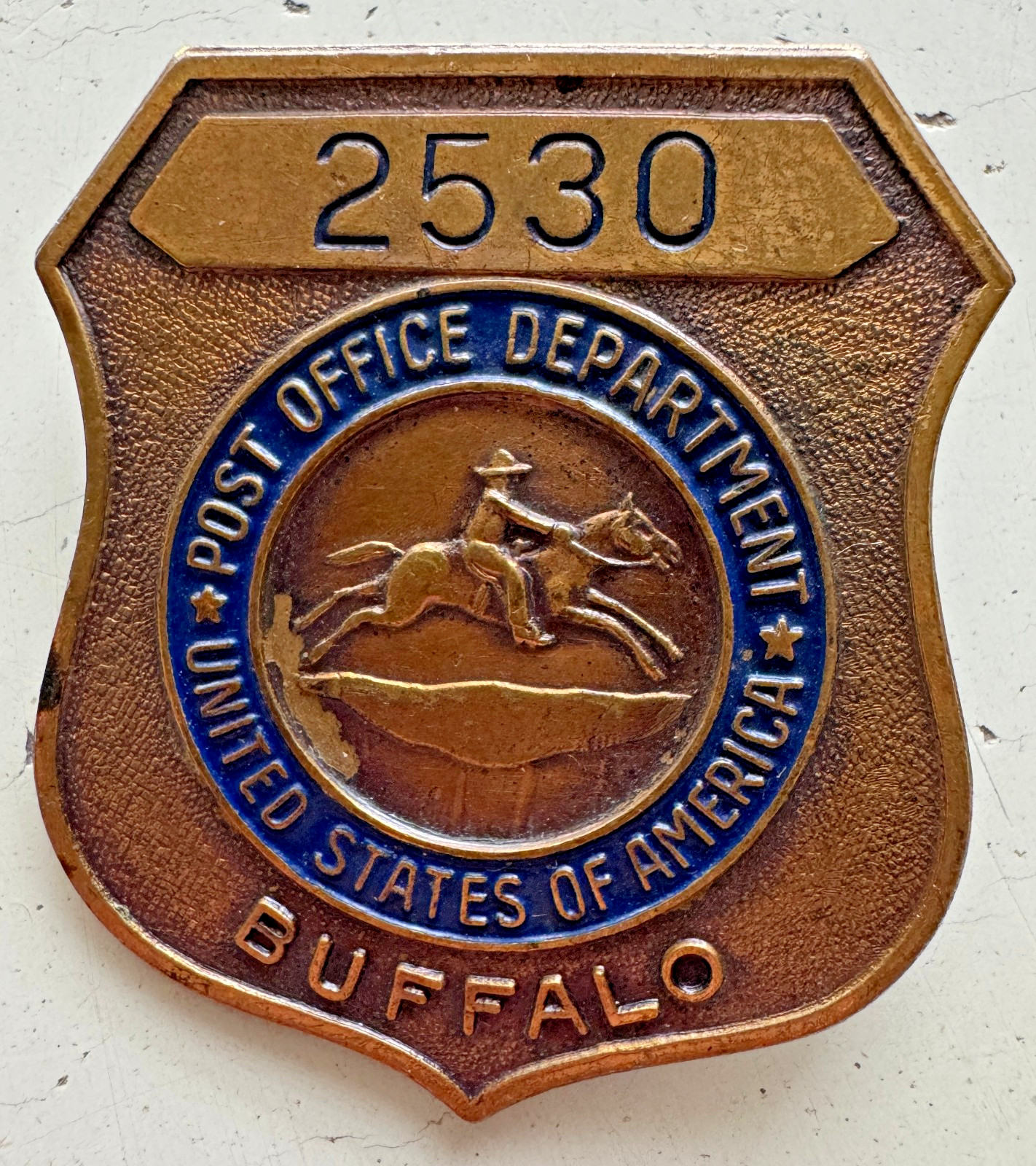 Vintage US Post Office Department Badge Buffalo NY Vintage US Post Office Department Badge Buffalo NY