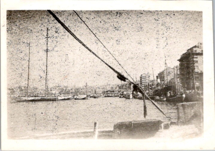 Château d'If Harbor Scene WWII Era Photograph 1940s Marseille France Sepia Château d'If Harbor Scene WWII Era Photograph 1940s Marseille France Sepia