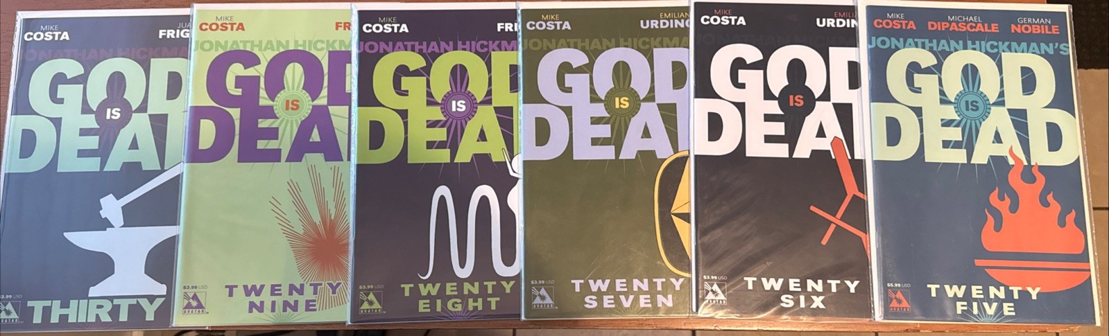 God Is Dead (2013, Avatar Press) #25-36 Bagged & Boarded NearMint Variant Covers