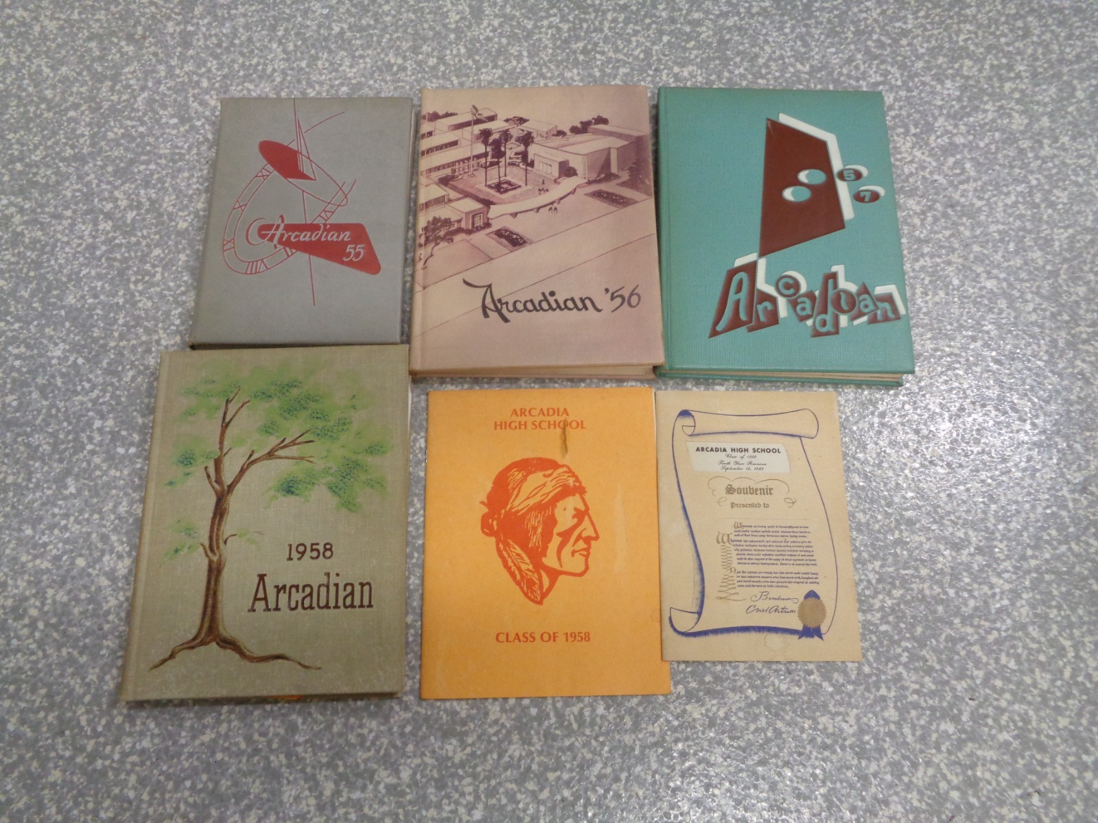 1955 1956 1957 1958 ARCADIA HIGH SCHOOL YEARBOOK CA THE ARCADIAN Lot of 4 + 1955 1956 1957 1958 ARCADIA HIGH SCHOOL YEARBOOK CA THE ARCADIAN Lot of 4 +