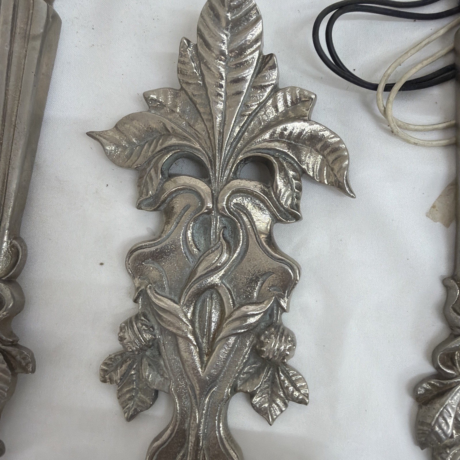 Solid Brass Candle Sconces Set of 13 Art Nouveau Style Solid Brass Candle Sconces Set of 13 Art Nouveau Style