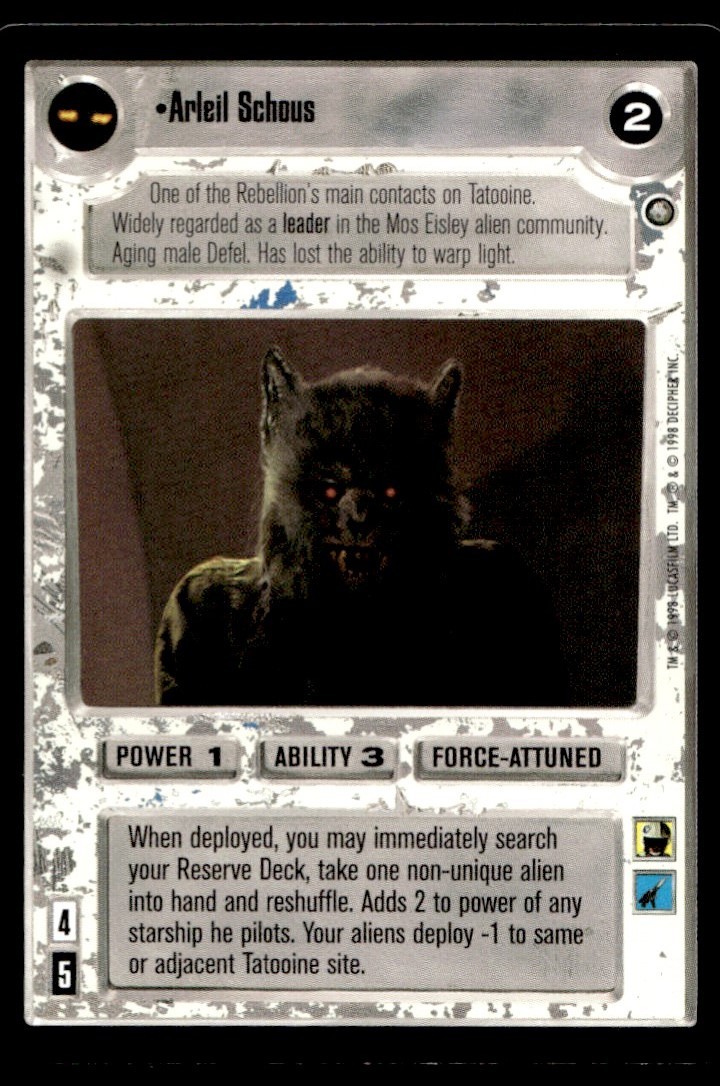 1998 Star Wars Decipher Arleil Schous 1998 Star Wars Decipher Arleil Schous