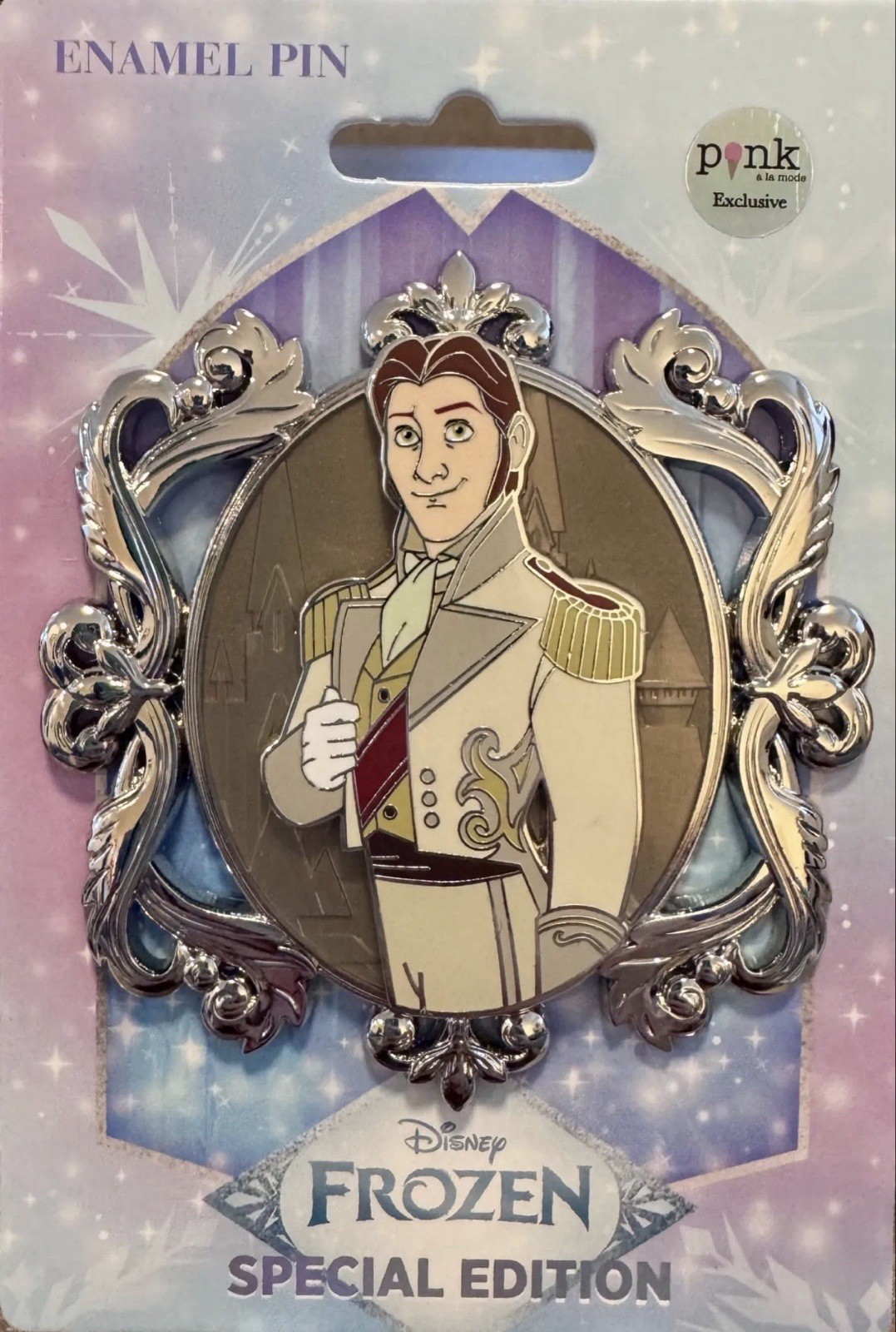 Disney PALM Prince Hans Cameo Frozen LE 100 Jumbo Pin RARE
