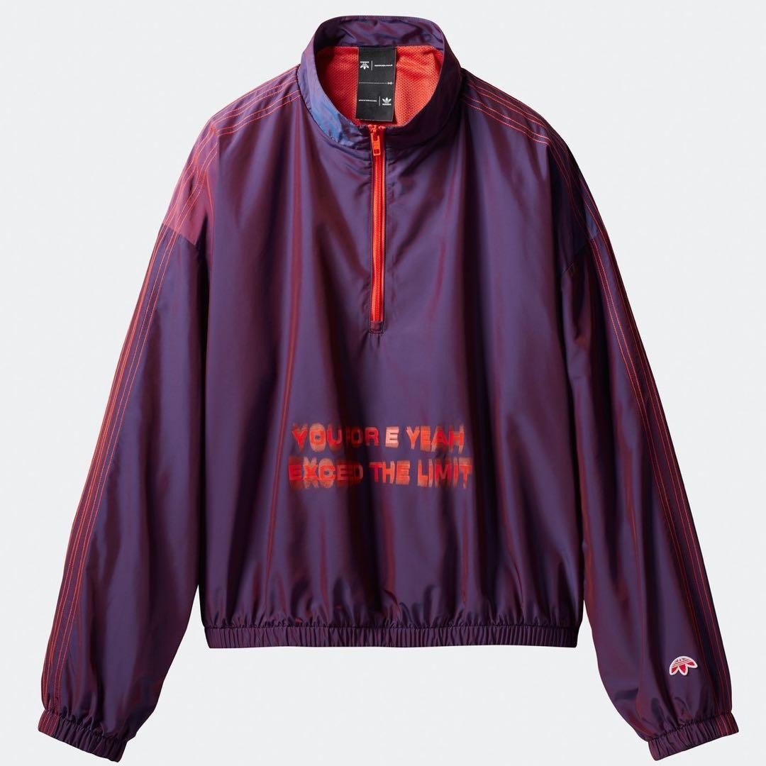 adidas x Alexander Wang Windbreaker Jacket M Half-Zip Nylon Boxy Silhouette