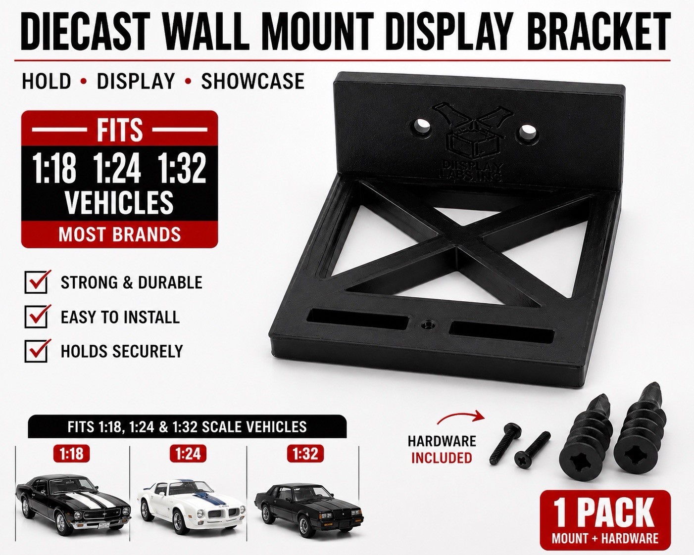 Adjustable Floating Diecast Wall Mount For All Major Brands 1:24 1:32 1:18 shelf Adjustable Floating Diecast Wall Mount For All Major Brands 1:24 1:32 1:18 shelf