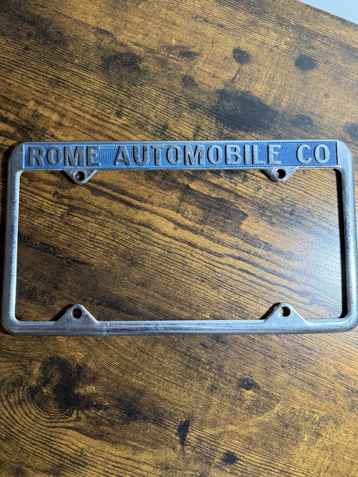 Vintage Rome Automobile Co Georgia Dealer License Plate Frame VW Volkswagen Vintage Rome Automobile Co Georgia Dealer License Plate Frame VW Volkswagen