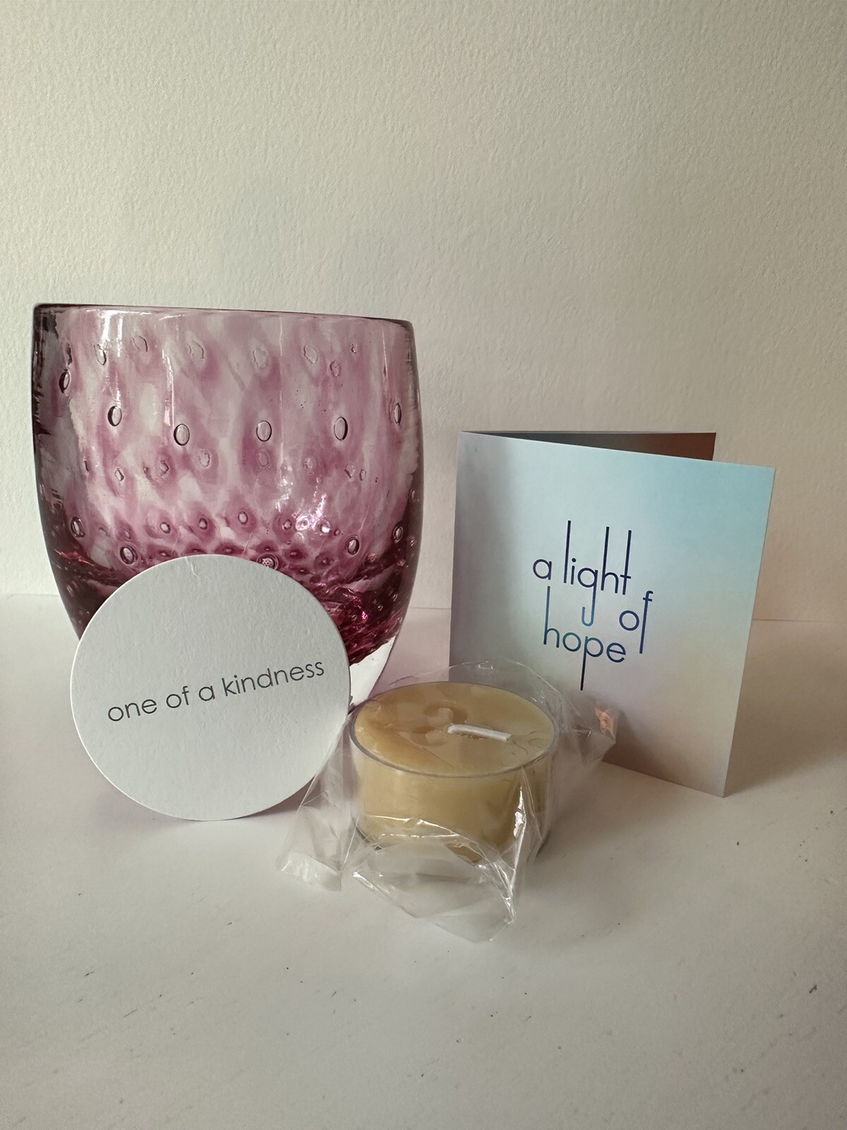 Glassybaby One of a Kindness Red In Hand Order Ready to Ship