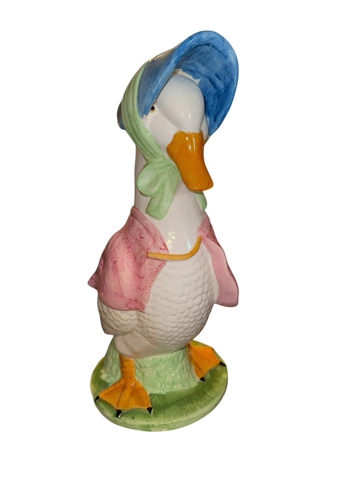 Large Vintage Ceramic Beatrix Potter Duck Goose Tall Minster 1997 16in Large Vintage Ceramic Beatrix Potter Duck Goose Tall Minster 1997 16in