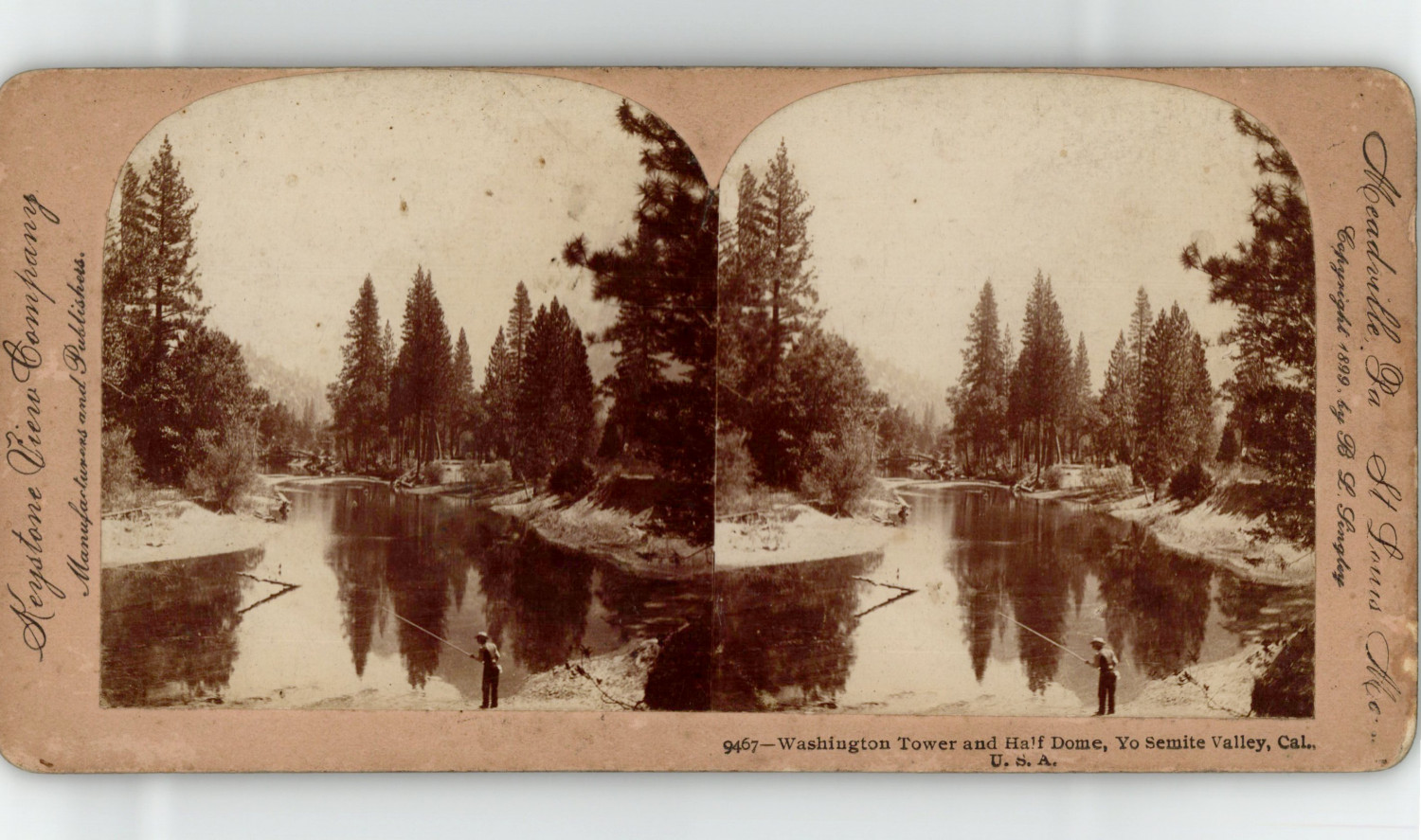 USA, California, Yosemite Valley, Washington Tower & Half Dome, Stereo Wine USA, California, Yosemite Valley, Washington Tower & Half Dome, Stereo Wine