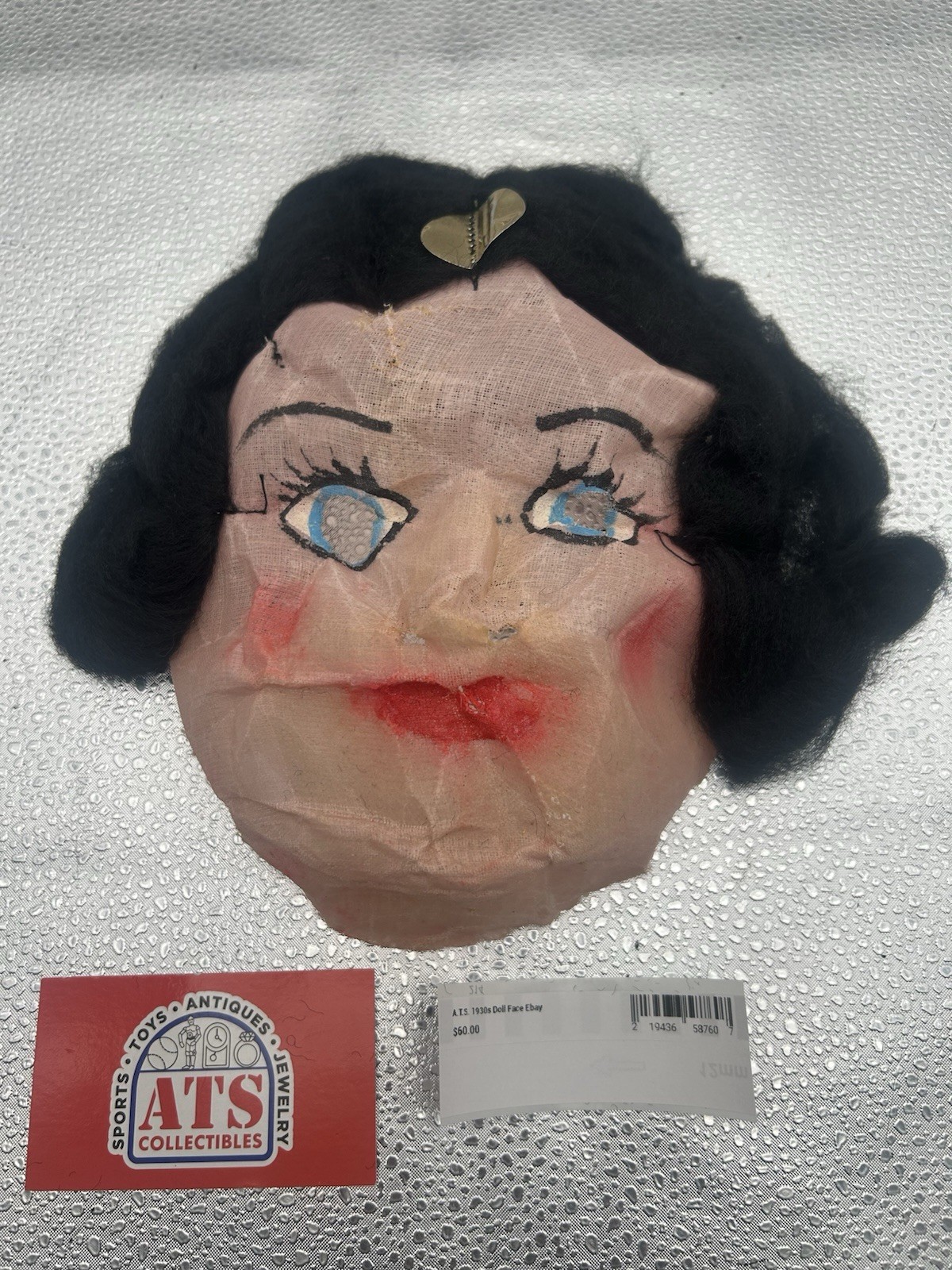 *****Happy Halloween Vintage 1930's Gauze/Buckram Snow White Halloween Mask***** *****Happy Halloween Vintage 1930's Gauze/Buckram Snow White Halloween Mask*****