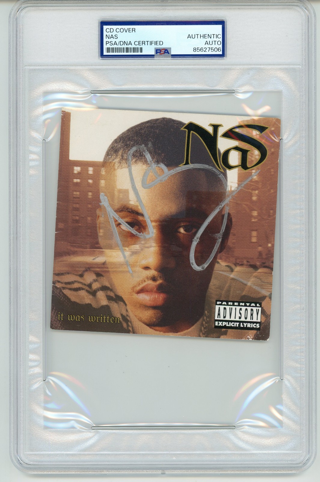 Nas ~ Signed Autographed It Was Written CD Cover ~ PSA DNA Encased Nas ~ Signed Autographed It Was Written CD Cover ~ PSA DNA Encased