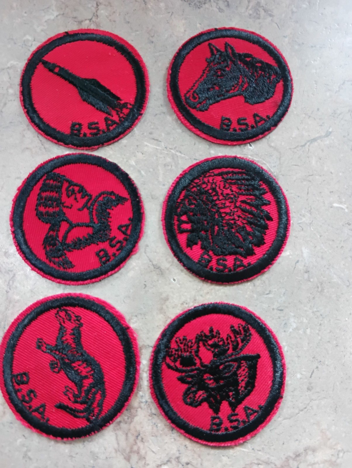 Vintage BSA Boy Scout Patches Lot Of 6. Boy Scouts of America
