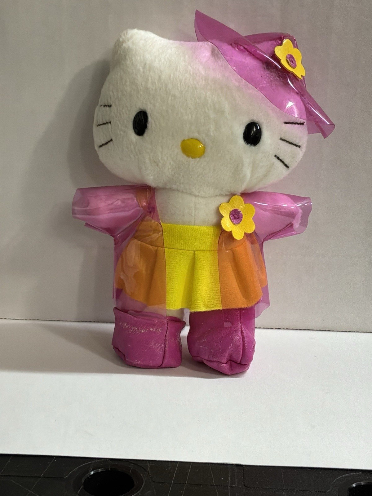 VINTAGE 2003 Nakajima Hello Kitty Raincoat Plush 100% COMPLETE Outfit Pink Vinyl VINTAGE 2003 Nakajima Hello Kitty Raincoat Plush 100% COMPLETE Outfit Pink Vinyl