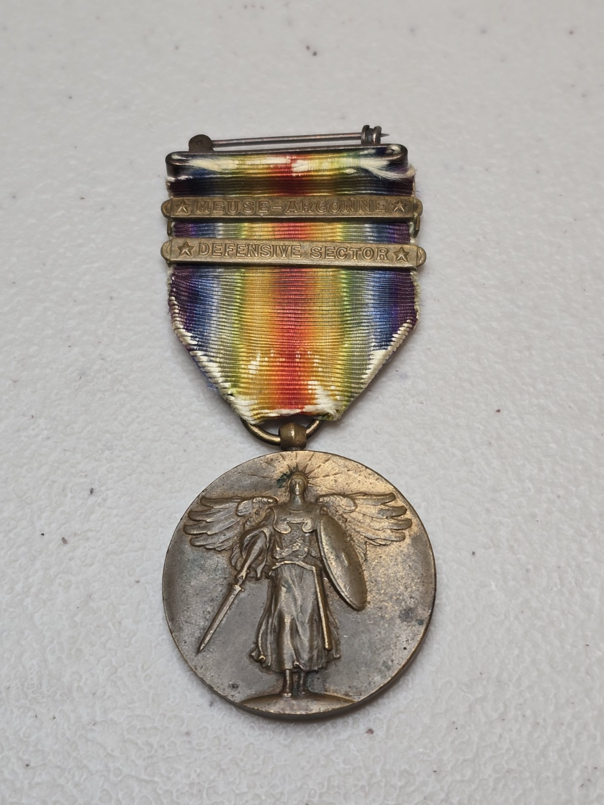 WW1 US Victory Medal 2 Bars