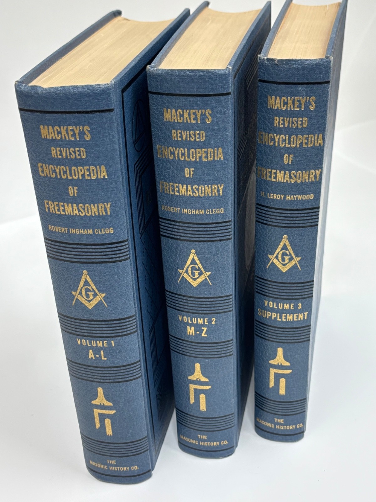 Mackey's Revised Encyclopedia Of Freemasonry 3 Volume Set 7th Printing 1956 Mackey's Revised Encyclopedia Of Freemasonry 3 Volume Set 7th Printing 1956