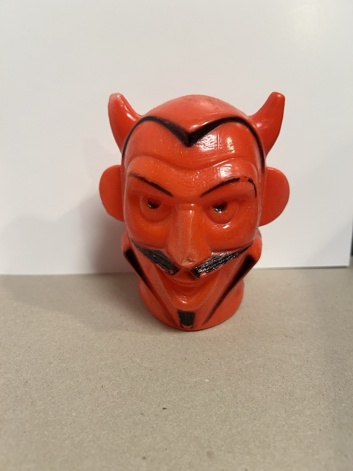 Vintage 1950s-1960s Devil Blow Mold Head, 3 Inches