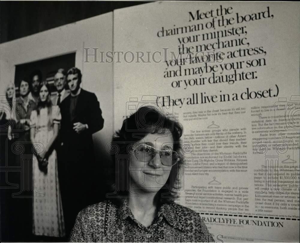 1975 Press Photo Laura Wilensky, administrator of Whitman-Radclyffe Foundation 1975 Press Photo Laura Wilensky, administrator of Whitman-Radclyffe Foundation