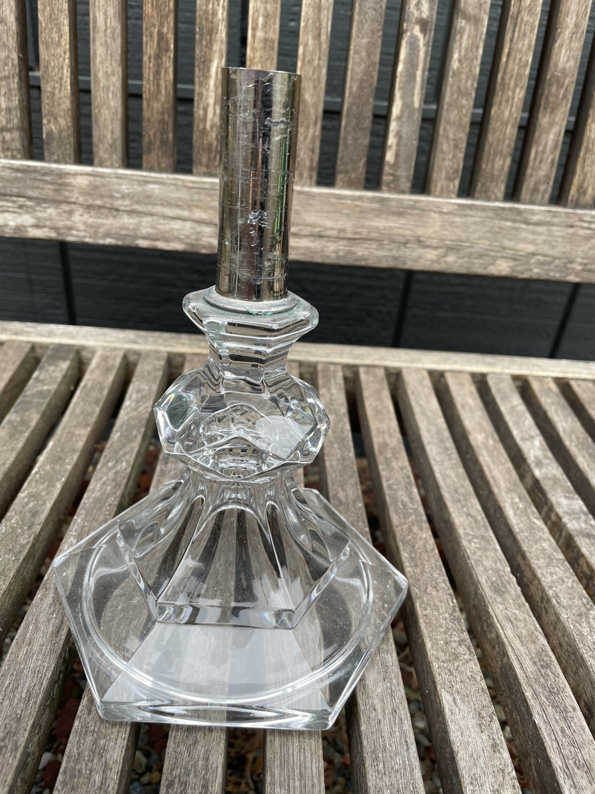 Vintage Heisey Chandelier BASE See Photos Base ONLY Vintage Heisey Chandelier BASE See Photos Base ONLY