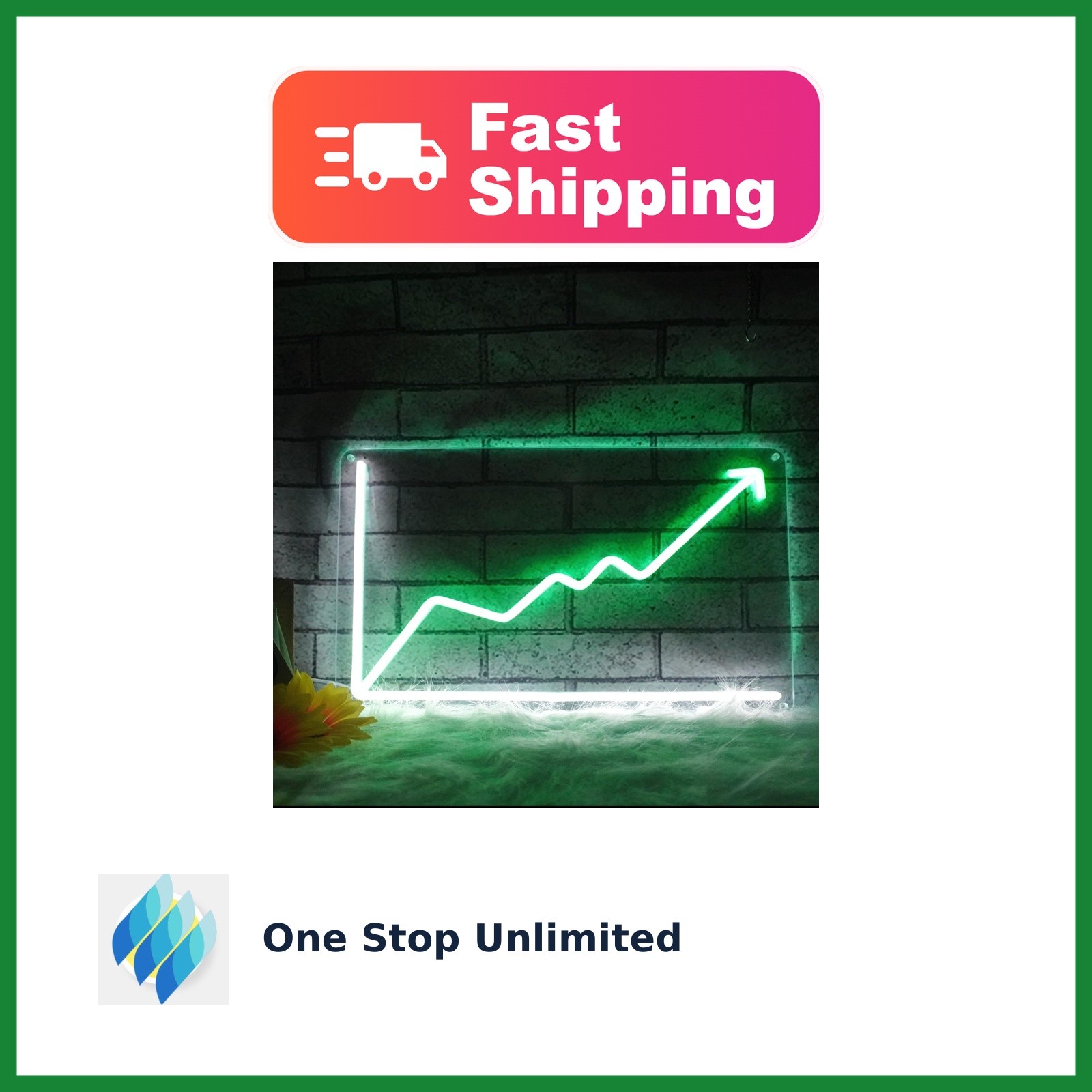 Kunzg Stock Market Trend LED Neon Sign Stock Color Kunzg Stock Market Trend LED Neon Sign Stock Color