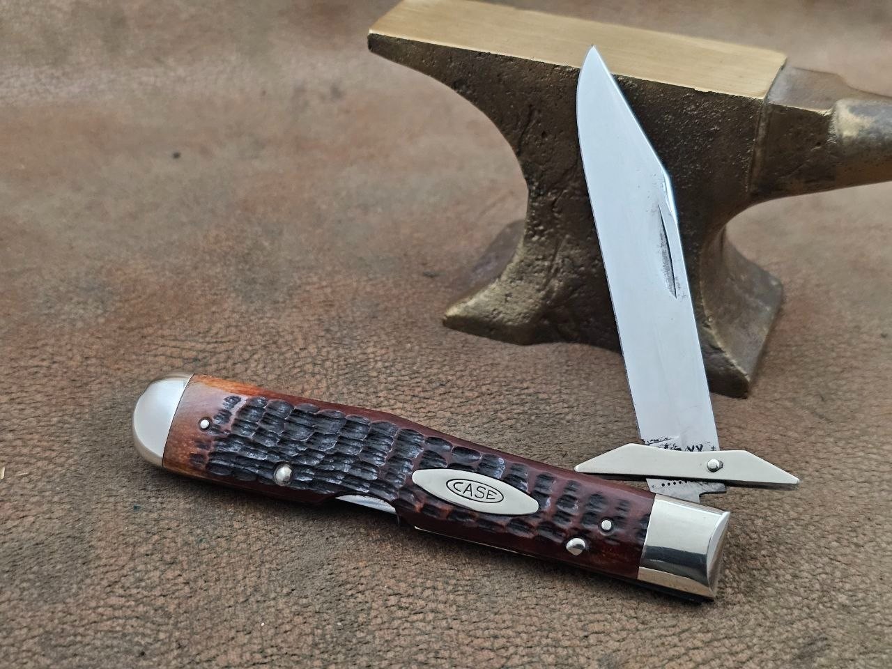 Vintage 1971 Case XX USA 9 dot 6111 1/2 cheetah pocket knife unused Vintage 1971 Case XX USA 9 dot 6111 1/2 cheetah pocket knife unused
