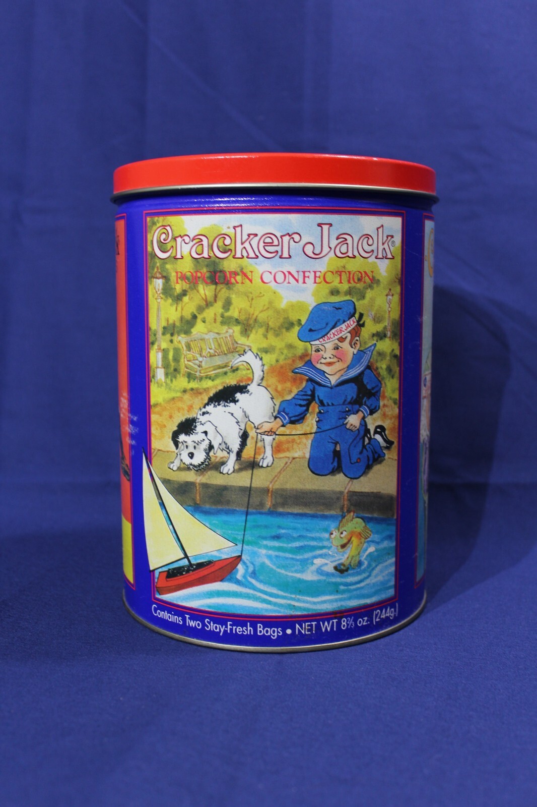 Vintage Cracker Jack "1992 Limited Edition" Tin Canister "3rd In Series" U.S.A.