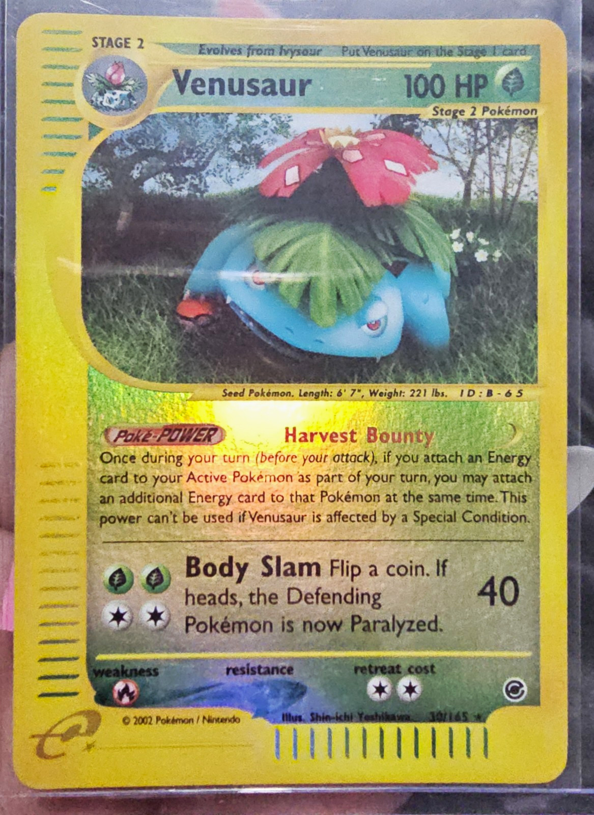 Pokémon Expedition Venusaur Holo 30/165 2002 Pokémon Expedition Venusaur Holo 30/165 2002