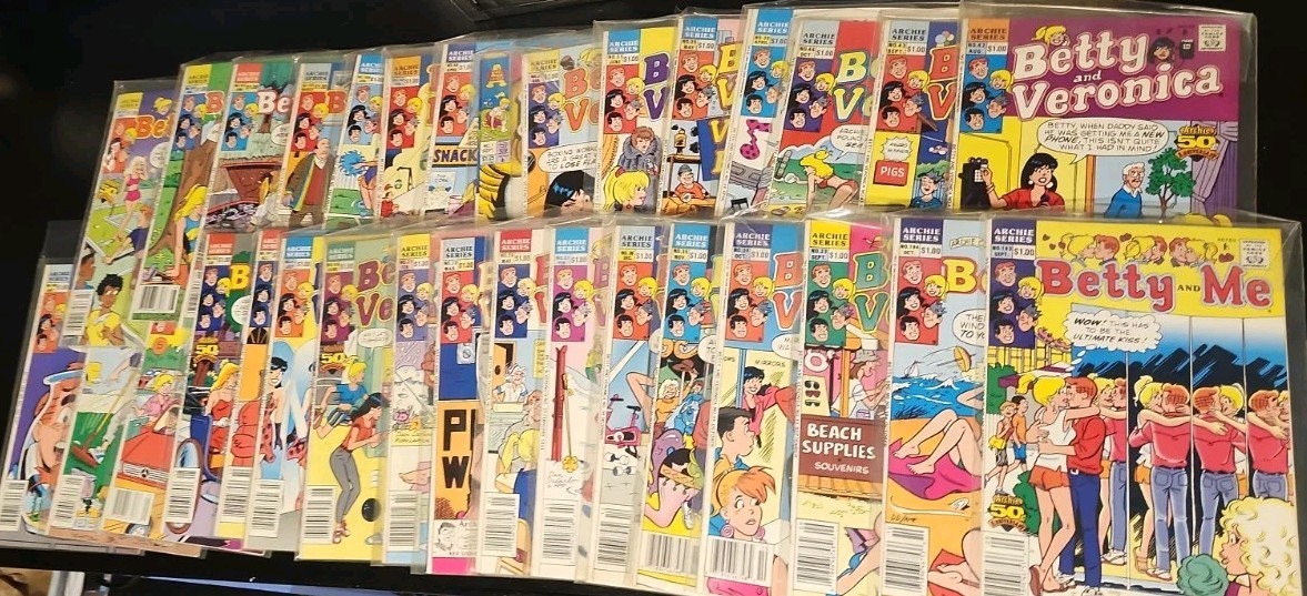 Betty And Veronica Lot Of 32. 1990s Betty And Me Betty And Veronica Lot Of 32. 1990s Betty And Me