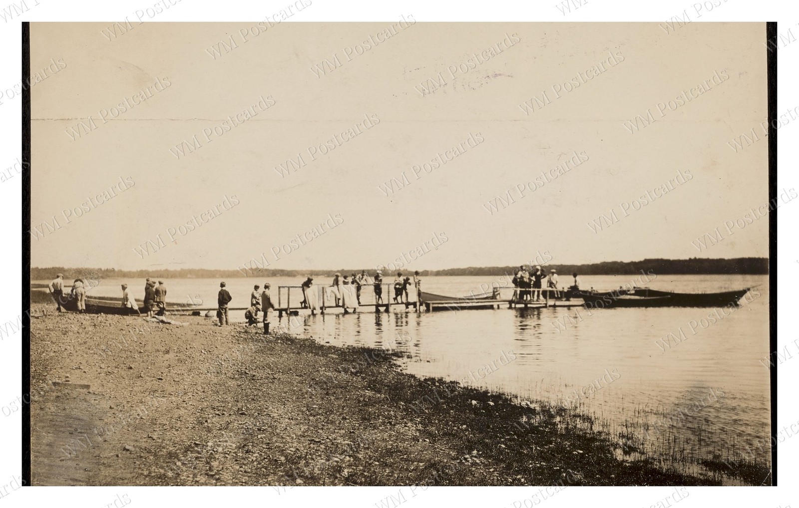 Sharon Massachusetts 1900s Massapoag Lake Desmond Wharf Swimme Standard Postcard Sharon Massachusetts 1900s Massapoag Lake Desmond Wharf Swimme Standard Postcard