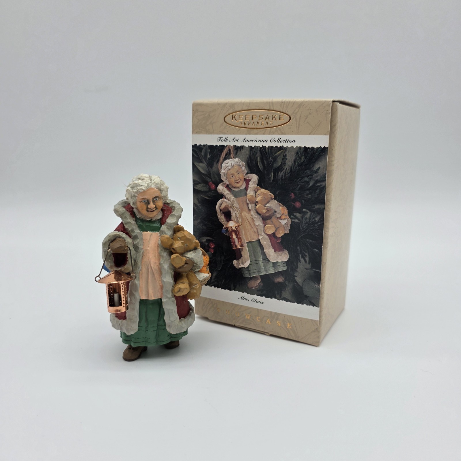 Vintage 1996 Hallmark Cards Keepsake Showcase Ornament - Mrs. Claus - Excellent Vintage 1996 Hallmark Cards Keepsake Showcase Ornament - Mrs. Claus - Excellent