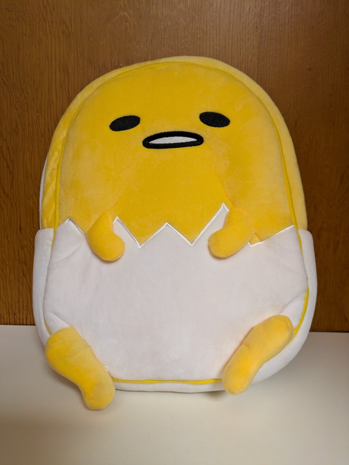 Sanrio Gudetama The Lazy Egg Plush Backpack NEW Sanrio Gudetama The Lazy Egg Plush Backpack NEW