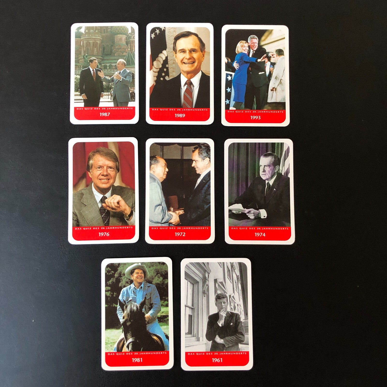 US Presidents 1998 Harenberg Das Quiz Des 20. Jahrhunderts Card Lot (German) US Presidents 1998 Harenberg Das Quiz Des 20. Jahrhunderts Card Lot (German)