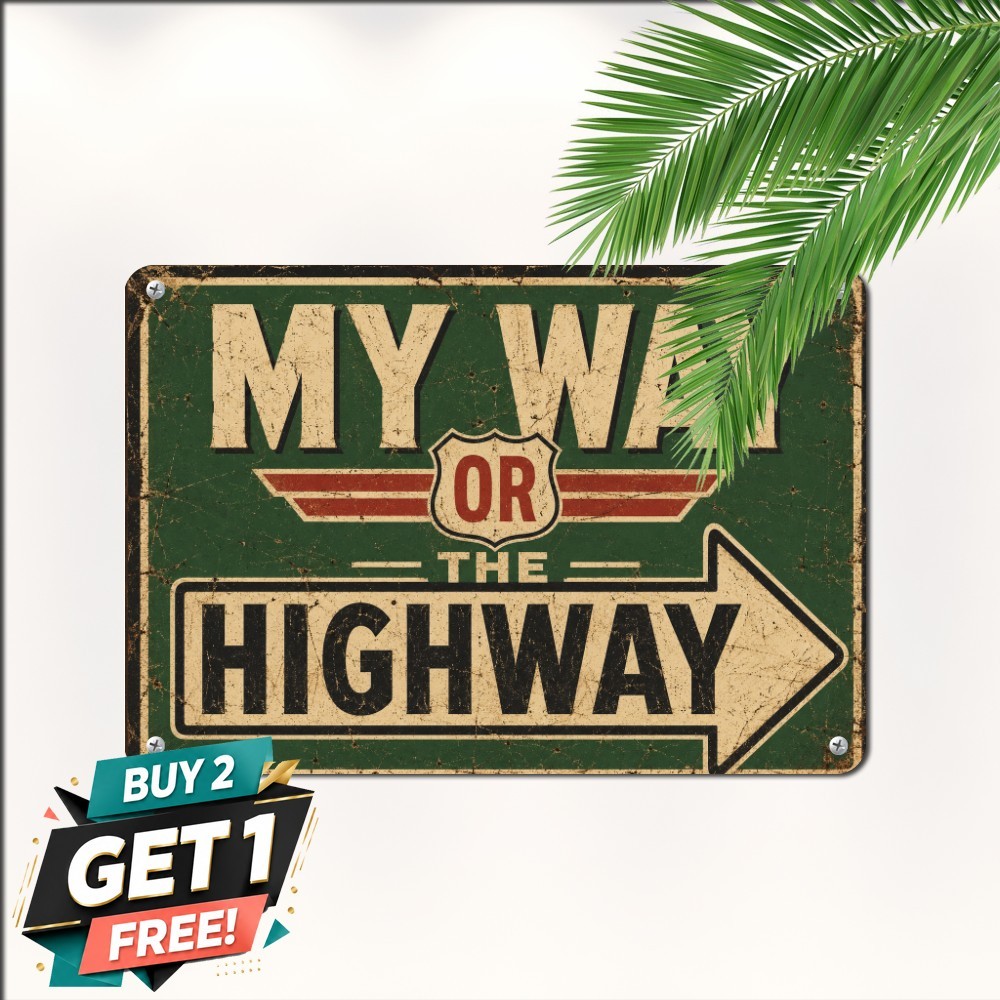 Historic Road Route Highway Sign Retro Transportation Garage Metal Plaque Historic Road Route Highway Sign Retro Transportation Garage Metal Plaque