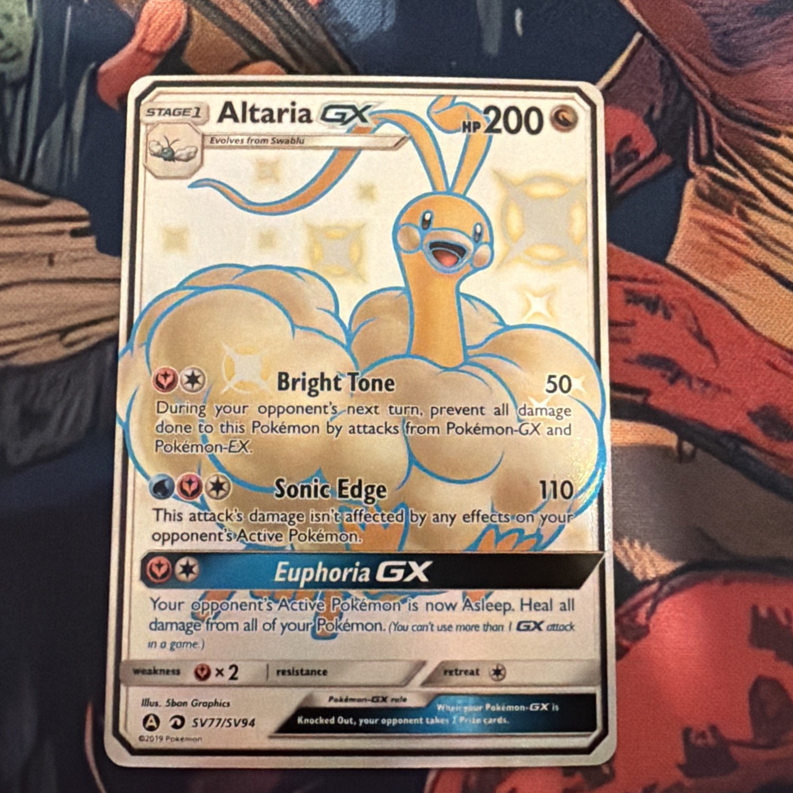 Altaria GX SV77/SV94 Shiny GX Rare Hidden Fates Pokemon TCG