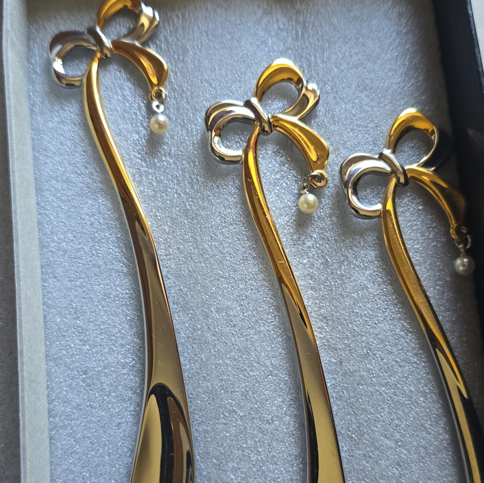 Mikimoto International Cutlery Set Of 5 JPN Exclusive Rare Jewelry Brand Model V Mikimoto International Cutlery Set Of 5 JPN Exclusive Rare Jewelry Brand Model V