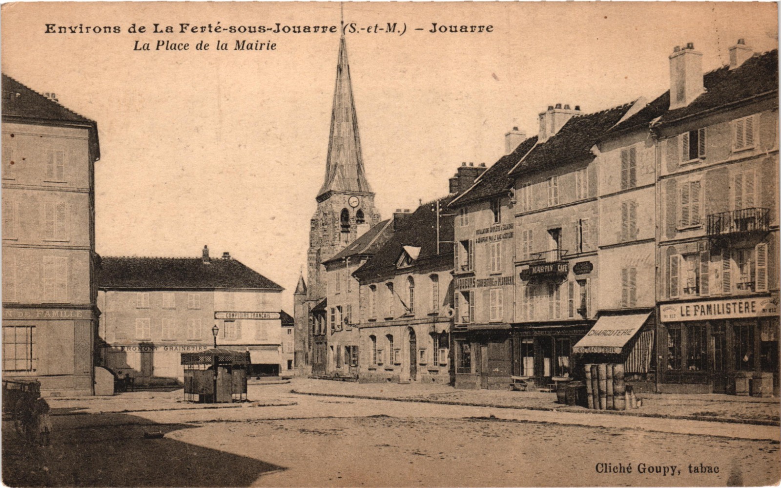 FRANCE La Ferté-sous-Jouarre ~ Capitol of Millstone Town Square c1910 Postcard