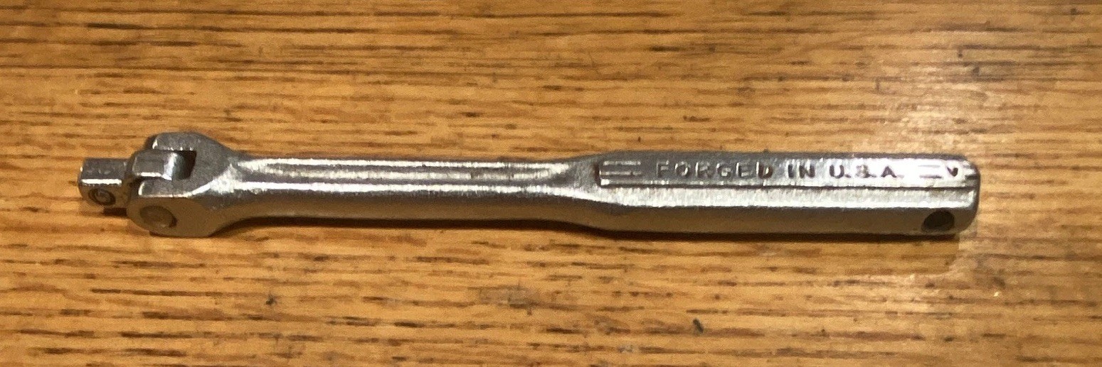 Vintage Craftsman V Series Flex Head Breaker Bar 1/4 Drive Made In USA