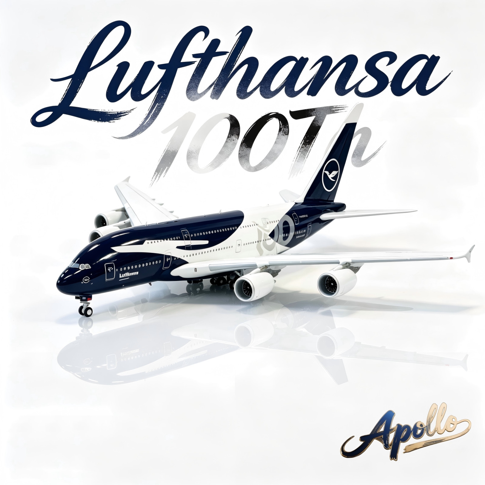 1/400 Lufthansa A380 100 Years Special Livery D-AIMH Collectible Model 1/400 Lufthansa A380 100 Years Special Livery D-AIMH Collectible Model