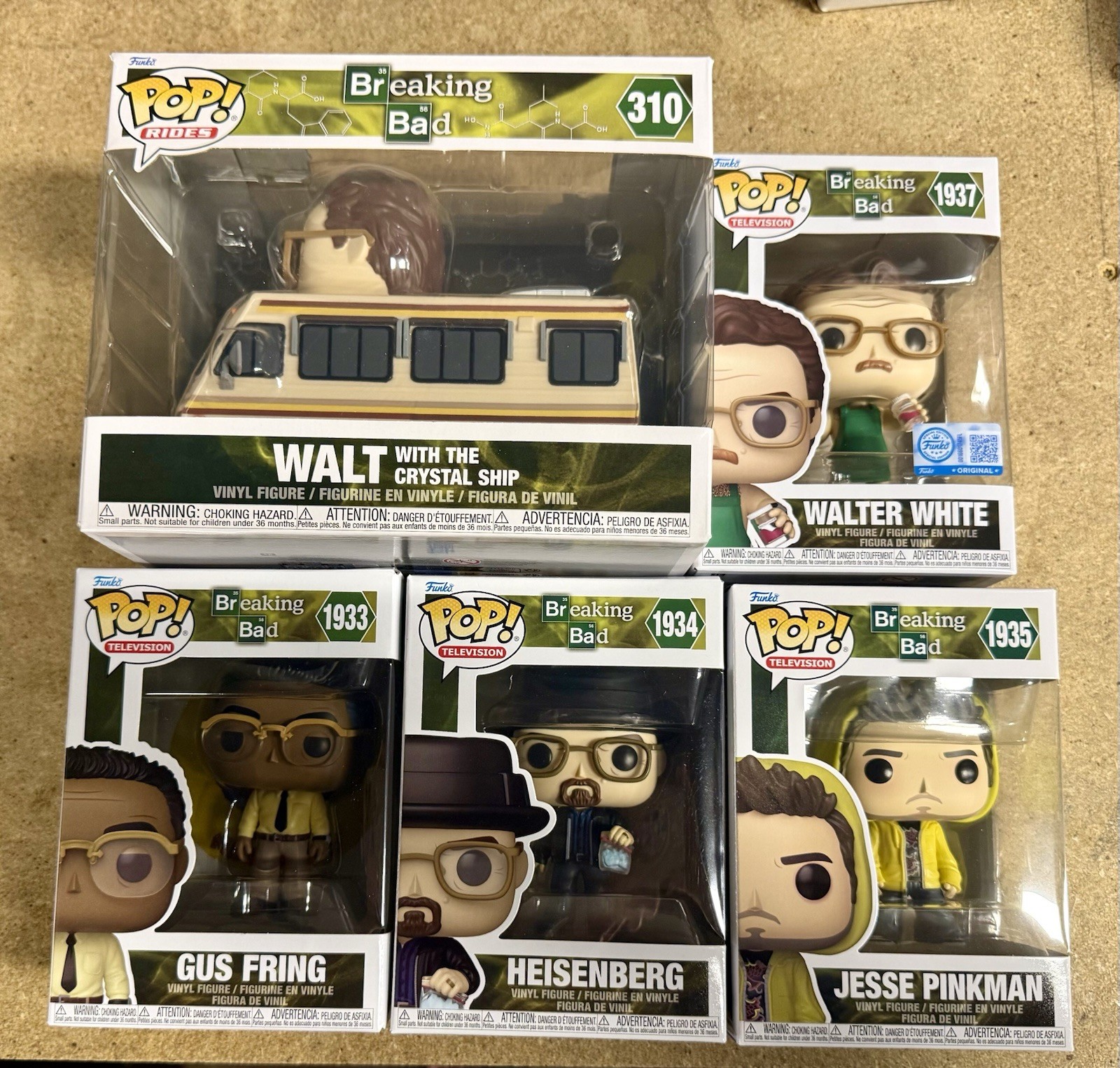 Funko Pop TV Gus Fring, Walter White Jesse Pinkman Breaking Bad 2026 Set Of 5 Funko Pop TV Gus Fring, Walter White Jesse Pinkman Breaking Bad 2026 Set Of 5