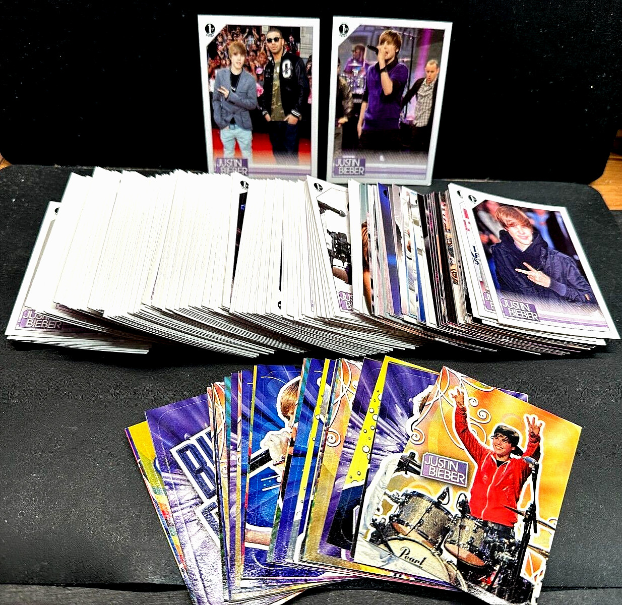 Justin Bieber 2010 Panini 1st Print Complete SET 150 Cards + 30 Stickers Drake Justin Bieber 2010 Panini 1st Print Complete SET 150 Cards + 30 Stickers Drake