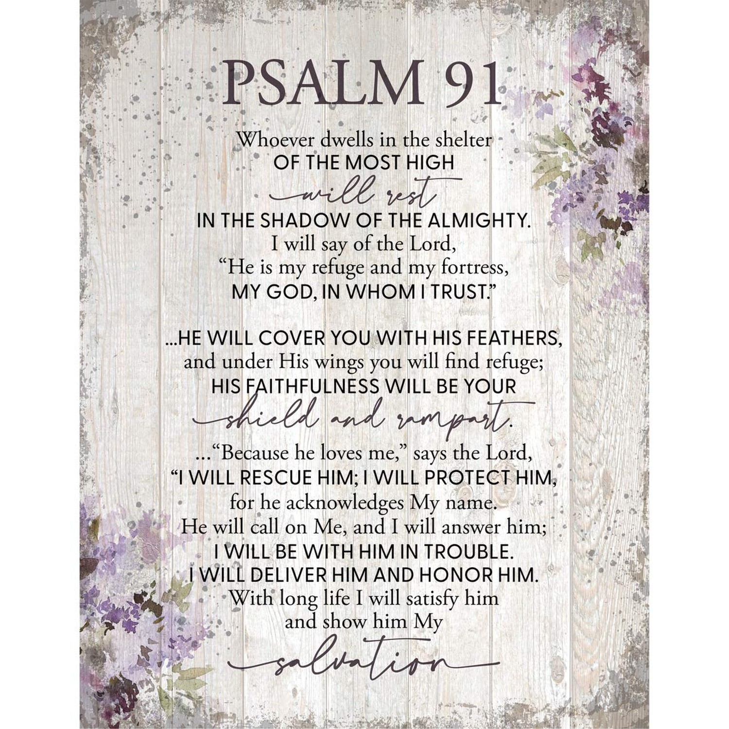 DEXSA Psalm 91 Wood Plaque - Made in the USA - 11.75 in x 15 in - Classy Vert... DEXSA Psalm 91 Wood Plaque - Made in the USA - 11.75 in x 15 in - Classy Vert...