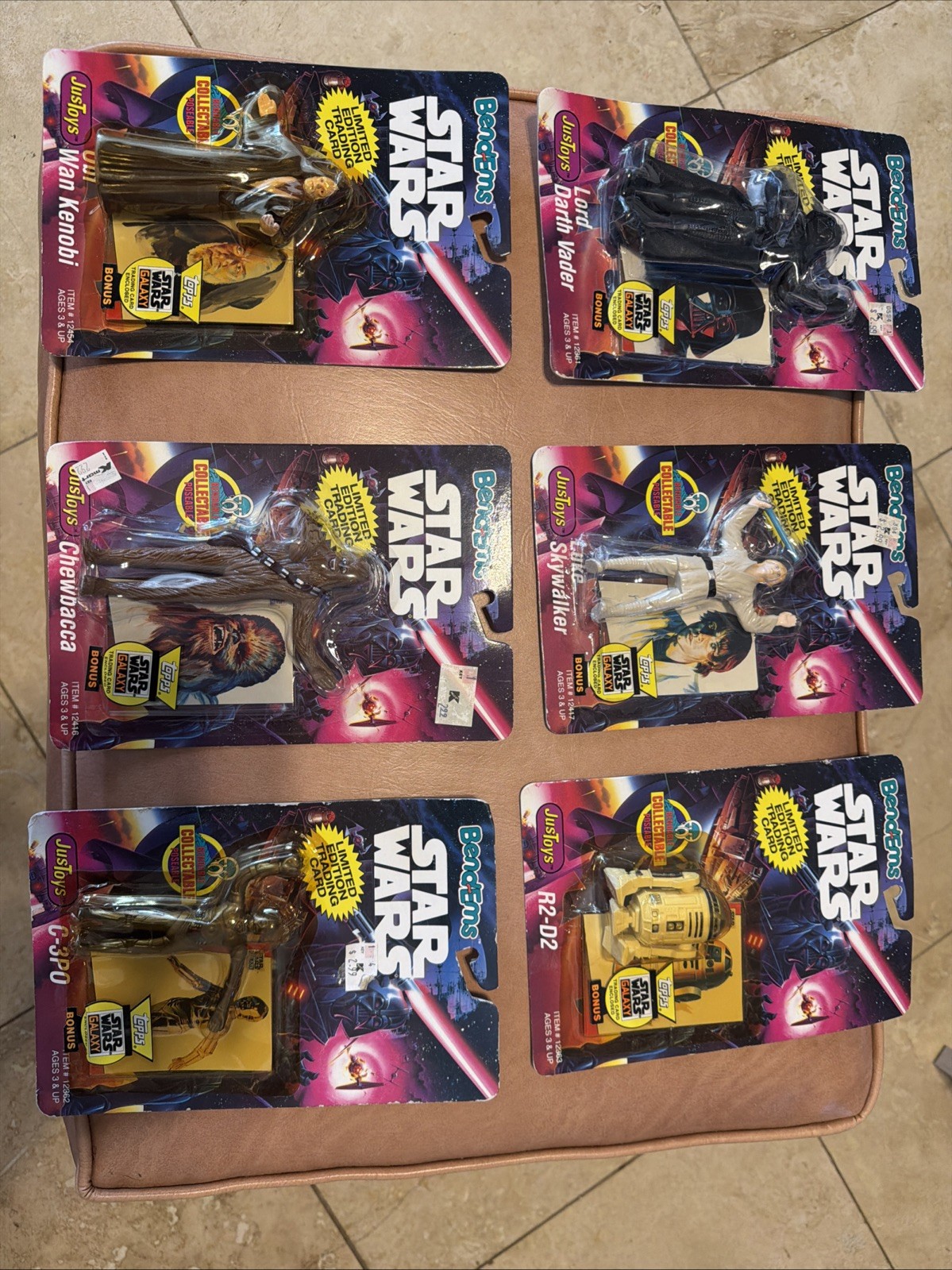 Vintage 1993 Star Wars Bend-Ems Luke Skywalker JusToys Sealed w/ Topps Card Vintage 1993 Star Wars Bend-Ems Luke Skywalker JusToys Sealed w/ Topps Card