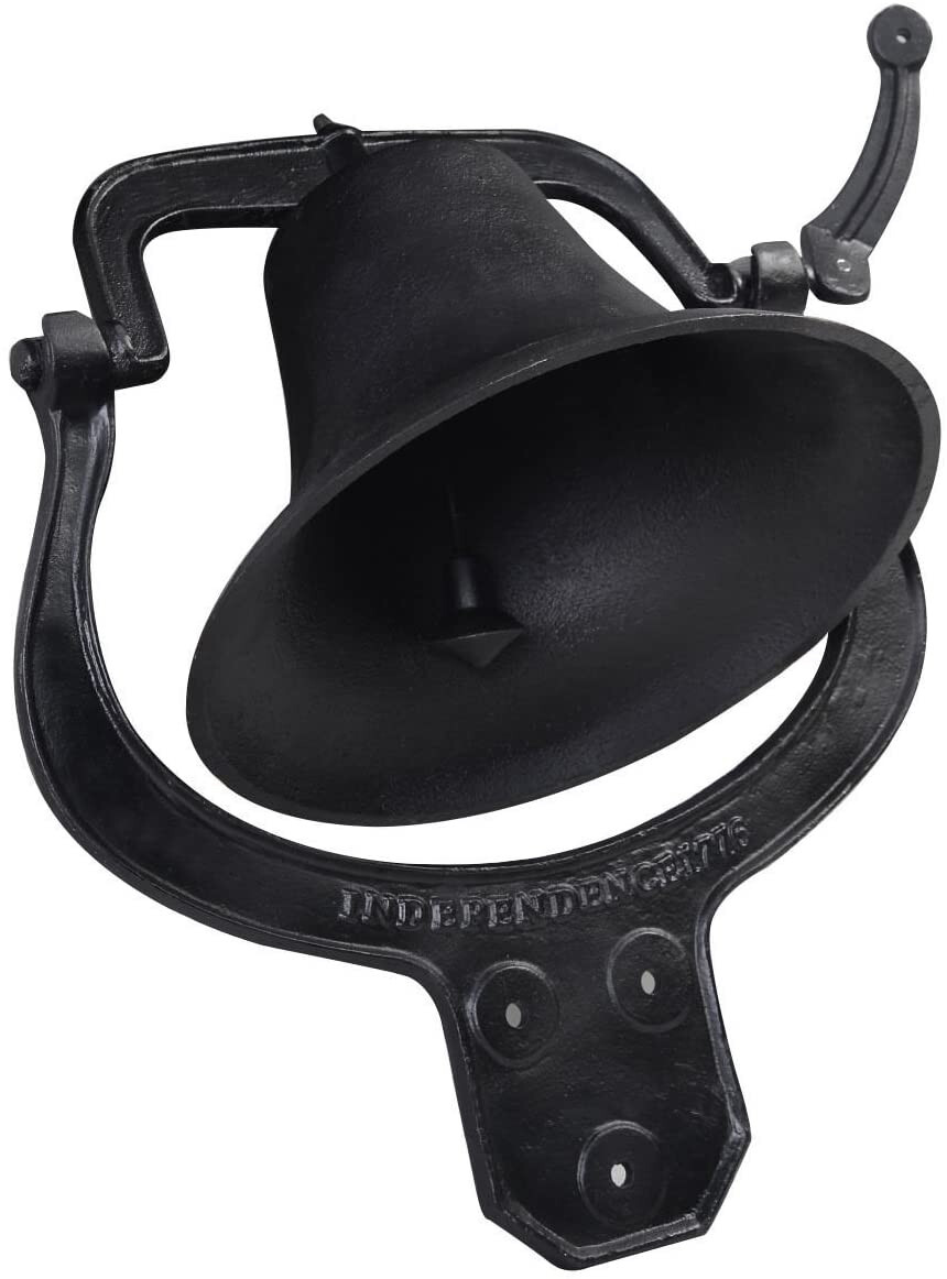 24X22" Large Church School Antique Vintage Style Large Cast Iron Dinner BELL 24X22" Large Church School Antique Vintage Style Large Cast Iron Dinner BELL