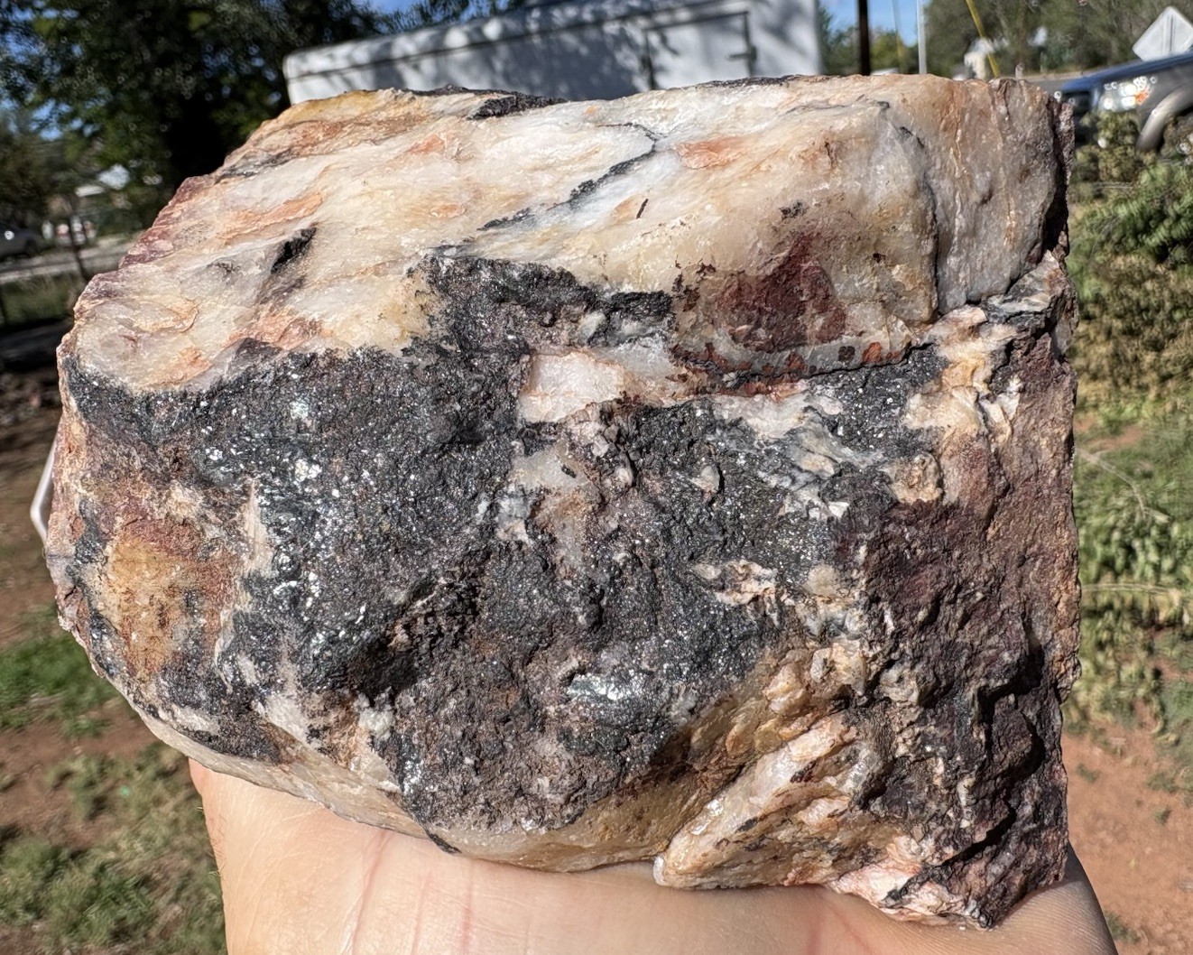 ☘️RR⛏️: Hematite On Quartz, Pioneer Mining District, Superior Az. 3+ Lb 🌵