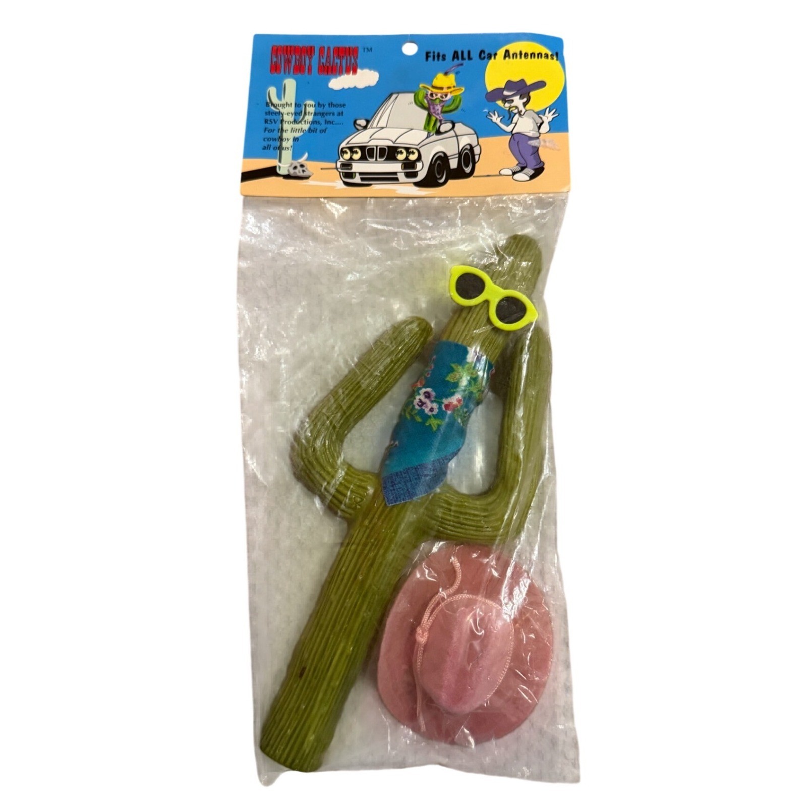 RSV Productions Vintage 90s Cowboy Cactus Antenna Topper RSV Productions Vintage 90s Cowboy Cactus Antenna Topper