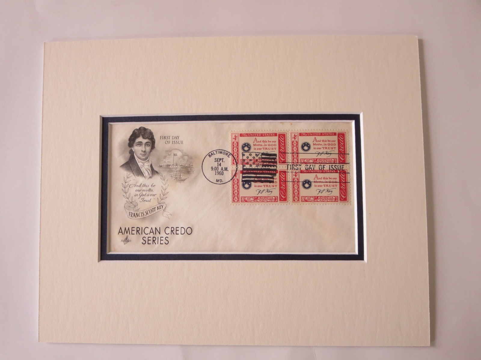 Fort McHenry - Star Spangled Banner & First Day Cover of Francis Scott Key stamp