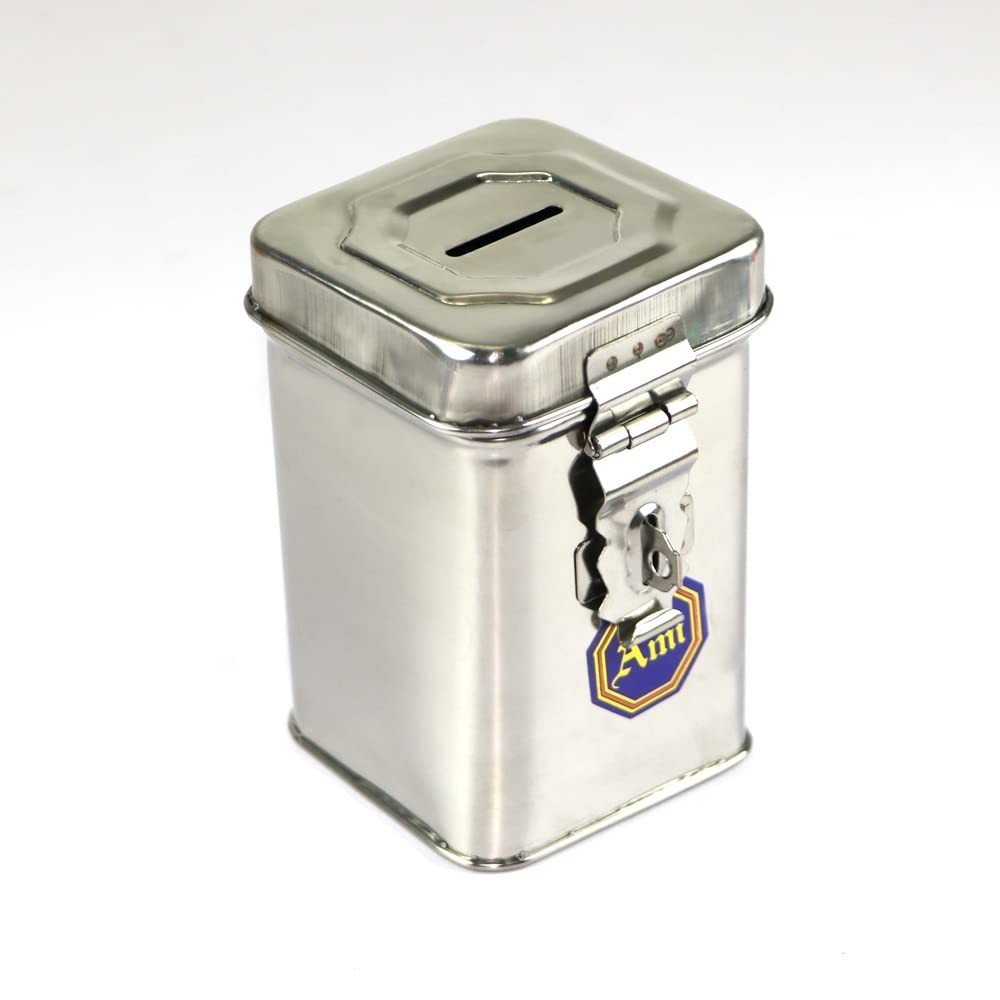 @ Stainless Steel Piggy Bank Money Bank For Saving Money 195 Gm V288 @ Stainless Steel Piggy Bank Money Bank For Saving Money 195 Gm V288